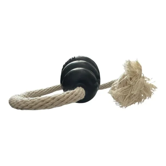 KONG Extreme on Rope Fetch Tug Durable Dog Toy Heavy Chewer Power Chewers NEW - Picture 9 of 11